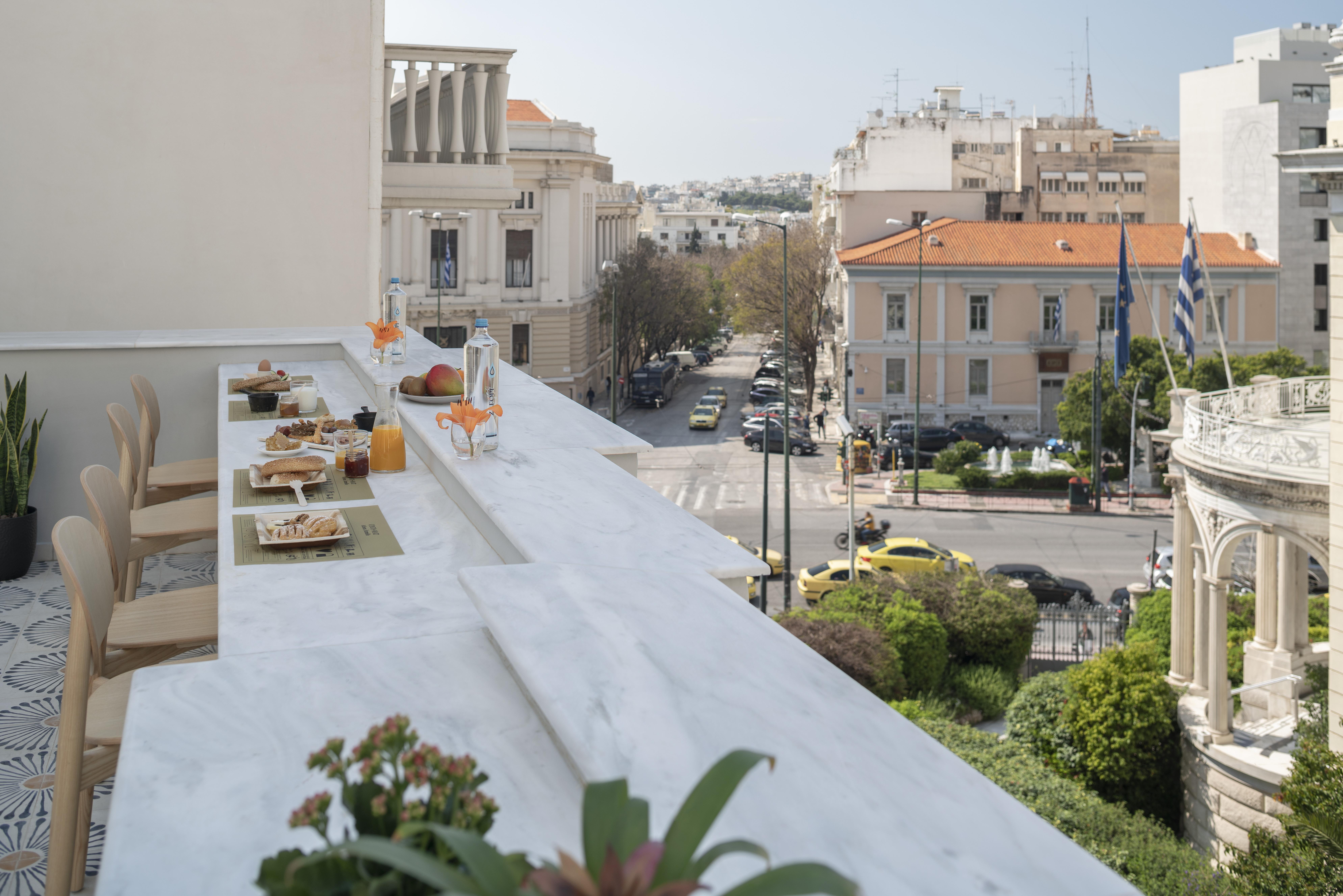 فندق Coco-Mat Athens Jumelle المظهر الخارجي الصورة View from the balcony of the hotel